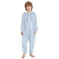 thumbnail image 2 of Vzayyk 4T-14Y Size Aviliable Cozy One-Piece Footless Sleeper Pajama White Damask, 2 of 8