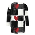 thumbnail image 5 of Ruimatai Women's Casual Printed Three-Quarter Sleeve T-Shirt Loose Fit Round Neck Blouse Top For Comfortable Everyday Wear, 5 of 5