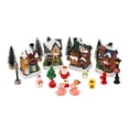 thumbnail image 4 of Casas de invierno de Navidad, luces LED de pueblo, edificios de pueblo de invierno de Navidad para Halloween, estatuilla de pueblo, decoración de, 4 of 8