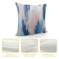 thumbnail image 4 of Creowell  Abstract Blush and Blue Throw Pillow Cover Soft Cozy Decorative Throw Pillowcases Cushion Case for Home Decor Living Room Bed Couch Car Covers, 4 of 5