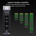 thumbnail image 3 of Ssd Caso M.2 NVMe SATA SSD adaptador aleación de aluminio RGB SSD caja para 2230/2242/2260/2280 SSD, 3 of 7