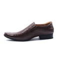 thumbnail image 2 of Men's New Slip On Square Toe Classic Loafers Dress Shoes, Brown, 7, 2 of 3
