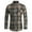 #407-Gray, variant on Donemore Men's Plaid Shirt Button Down Collar Two Pockets Casual Long Sleeve Top Comfortable Breathable Fit