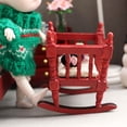 thumbnail image 4 of MEIBUTYUP Miniature Red Cradle Model for Dollhouse Collection, Adorable Small Cradle Set, Perfect Doll Accessory, 4 of 8