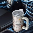 thumbnail image 4 of 1pc chicken 40oz Tumbler with Straw & Handle - Insulated Stainless Steel Cup | Holiday Gift for Man Women (Christmas, Valentine's, Birthday), 4 of 5