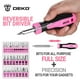 thumbnail image 3 of Juego de herramientas DEKOPRO Pink de 42 piezas para mujeres que reparan el hogar, 3 of 7
