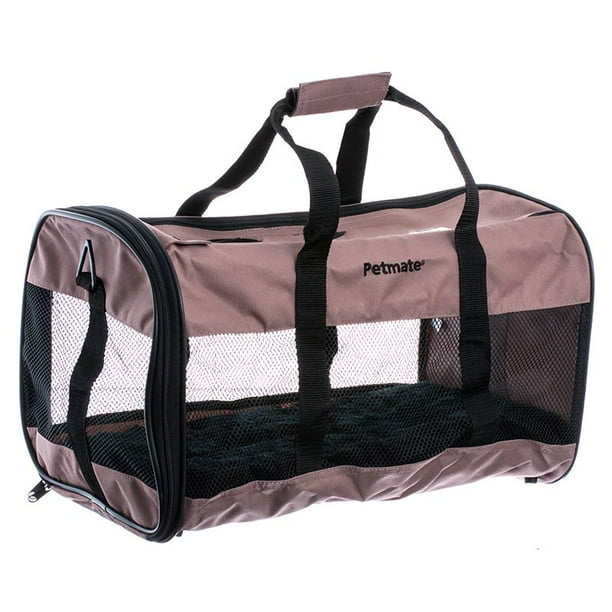 Petmate SoftSided Kennel Cab Pet Carrier 20" x 11.5" x 12" Taupe