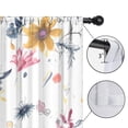 thumbnail image 4 of Blackout Kids Curtains,Pioneer Flower Floral Print Pattern Childrens Insulated Curtains Set Of 2,Bedroom Essentials,Toddler Room Decor 52"x84", 4 of 5