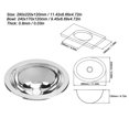 thumbnail image 4 of Fregadero de Barra de Acero Inoxidable, Fregadero Redondo de Acero Inoxidable 304 Pulido con Espejo, Fregadero de Cocina de un Solo Seno, Ideal para Autocaravanas, Furgonetas,, 4 of 9