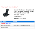 thumbnail image 2 of Mass Air Flow Sensor - Compatible with 1998 - 2001 ES300 3.0L V6 1MZ-FE FI Naturally Aspirated GAS 1999 2000, 2 of 2