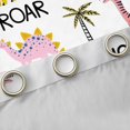 thumbnail image 4 of Feelyou Kawaii Pink Dinosaur Curtains Pack of 2 (42x84 Each) for Teen, Tropic Coconut Palm Curtains Blackout, Cute Cartoon Animal Bedroom Curtains, Blackout Curtains Room Decor, 4 of 6