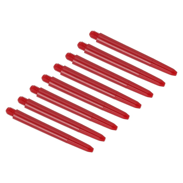 Unique Bargains Tiges de Fléchettes en Plastique 53mm 2BA, Rouge Lot de 50