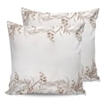 thumbnail image 7 of Outdoor Throw Pillow Cover Watercolor Botanical Leaves Branch Waterproof Cushion Covers 2 Pack Khaki Leaf Foliage on White Pillow Cases Home Decoration for Patio Garden Couch Sofa, 7 of 7