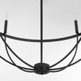 thumbnail image 4 of 6374-8-59 Quorum Lighting Tribute - 8 Light Chandelier-34 Inches Tall and 32 Inches Wide-Matte Black Finish    -Traditional Installation, 4 of 4