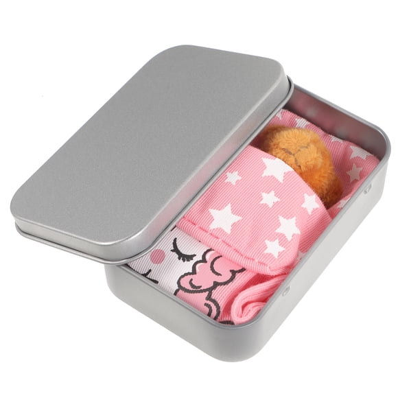 MasteelfCA 1 Ensemble Mini Ours en Peluche dans une Boîte Mini Ours Ornement Chambre d'Enfants Décoration de Bureau