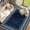 Navy Blue, variant on Garvee 2'x6' Washable Runner Rug Modern Bordered Rug Floral Rug Non Slip Bedroom Runner for Laundry Room Kitchen, Blue