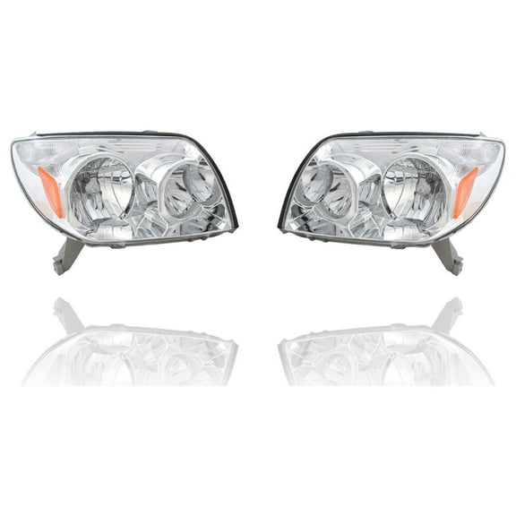 Headlight - Cooling Direct Fit/For 8113035420, 8117035400 03-05 Toyota 4Runner - Pair, Left Driver   Right Passenger Set, CAPA