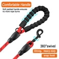 thumbnail image 3 of BARKBAY Dog Leashes for Large Dogs Heavy Duty Dog Leash 2 Pack 5 FT with Comfortable Padded Handle Highly Reflective Threads for Medium Large Dogs Walking Training Running (5FT-1/2,Red+Black), 3 of 9