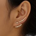 thumbnail image 1 of Boho Crystal Ear Jacket Earrings Rhinestone Ear Climber Earrings Jewelry For Women Girls, 1 of 5