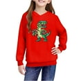 thumbnail image 4 of Tenues de Détente de Noël pour Garçons et Filles Rouges, Tenues de Festival Heureux pour Enfants, Garçons et Filles, Automne Hiver, Chandail à Manches Longues avec Capuche, Chandail à Capuche, Vêtements pour Enfants, Mode, Coupe Régulière, 7 Ans, 4 of 4