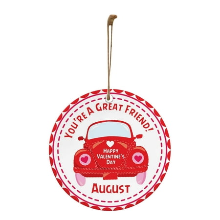 

Vikakiooze Wooden Valentine s Day Pendants Gift Red Wine Bottle Tree Hanging Ornament