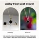 thumbnail image 4 of Lucky Four Leaf Clover Necklace Set 18k Gold Plated Stainless Steel Necklace and Earrings Jewelry Gift for Women and Girls, 4 of 4