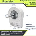 DA3100146E Refrigerator Evaporator Fan Motor Fit for SamSung