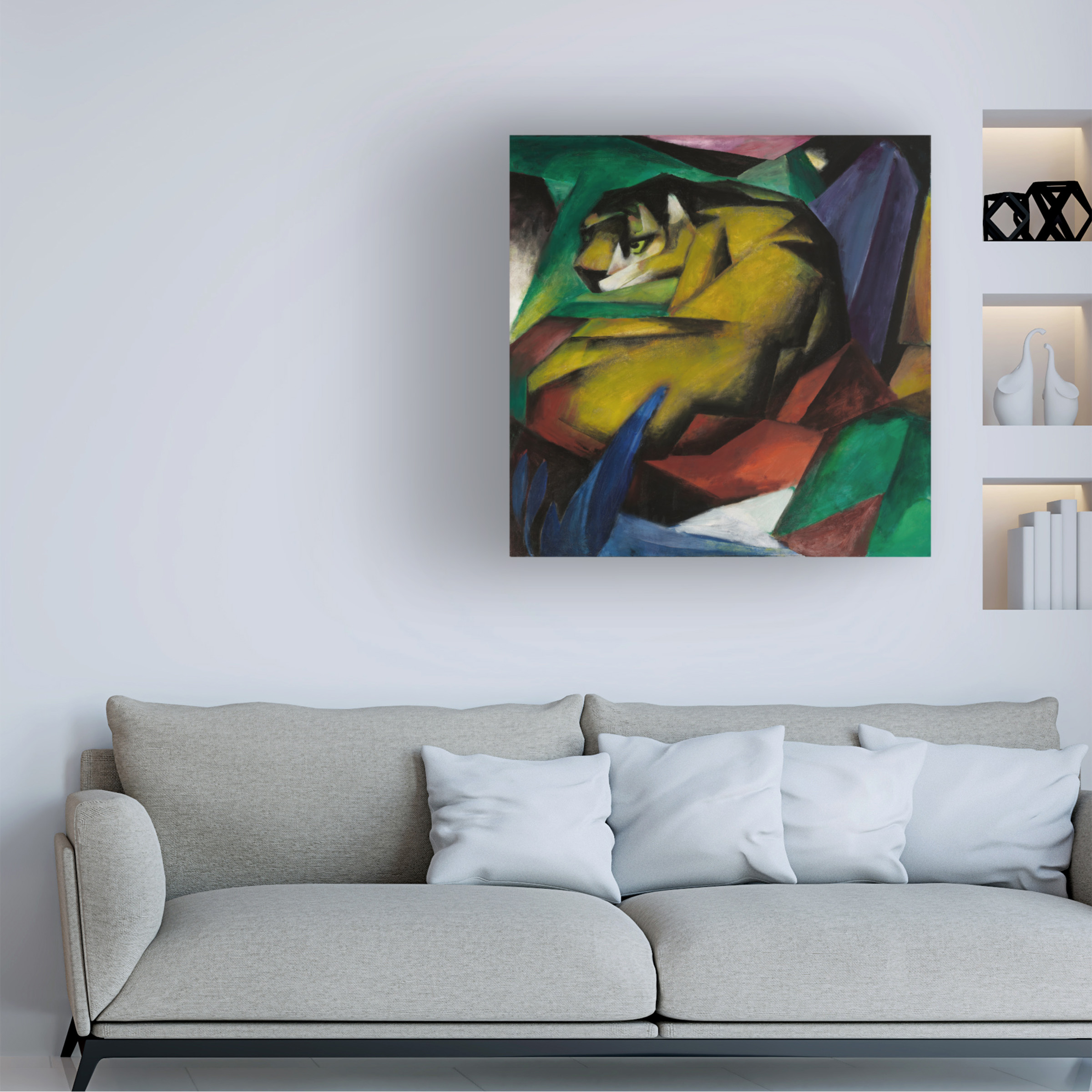 Franz Marc 'The Tiger' Canvas Art