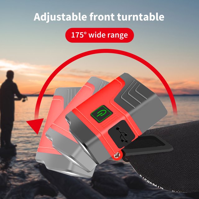 Lámpara Linterna ultrabrillante impermeable con tapa con clip para acampar pescar y correr Ndcxsfigh Para estrenar