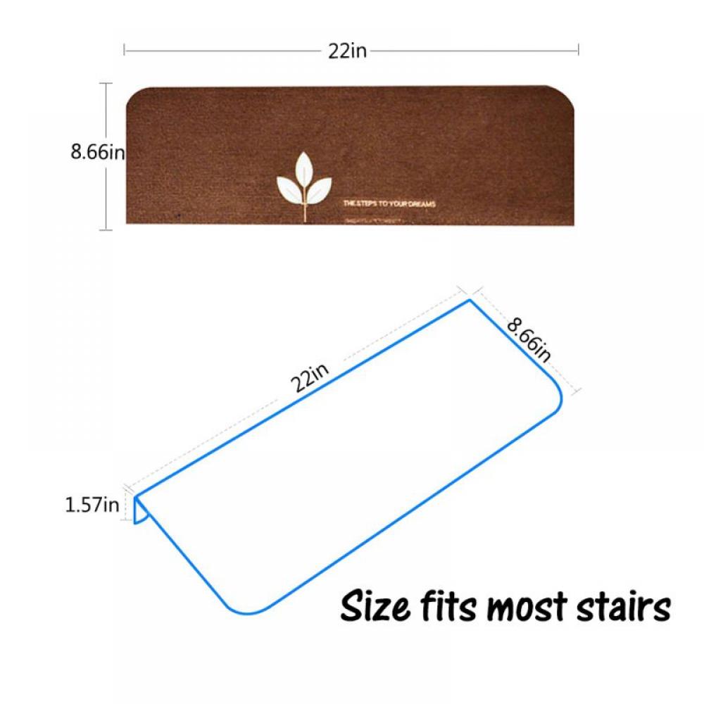 Promotion Clearance! Stair Treads Non-Slip Carpet Indoor Set of 5 Luminous Rubber Runner Mats Backing Indoor Outdoor Stair Treads Pads Safety Slip Resistant for Kids, Elders, and Dogs - image 5 of 9