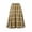 Orange, variant on Tqcoqu Women's Plaid High Waist A Line Midi Skirt, Elastic Waist Flared Long Flowy Skirt for Autumn Casual Wear,Women's,Size S-XXL
