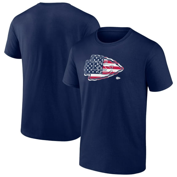 Men's-Fanatics Navy Kansas City Chiefs Big & Tall Americana T-Shirt