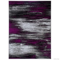 Allstar Rugs Allstar Exclusive Modern Brush Streak Pattern Area Rug Purple 4' 11"x6' 11" 5' x 8' Indoor Modern & Contemporary