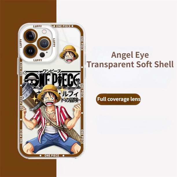 Carcasa De Teléfono Para Xiaomi 11 Lite 11T Pro POCO X3 M3 X4 M4 X5 GT NFC 5G Funda De Dibujos Animados Japón Clear Angel Eyes Anime One Piece Nica Luffy Zoro Chopper Nuevo Diseño Cubierta Suave