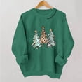 thumbnail image 2 of Ichuanyi Women's Crewneck Long Sleeve Christmas Graphic Sweatshirt Cute Christmas Print Casual Pullover Top, 2 of 5