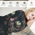 thumbnail image 3 of ARISTURING Black Cat Gifts, Bed Flannel Plush Throw Blankets , Cat Gifts for Cat Lovers on Birthday, Christmas, Book Lovers Gifts, Reading Black Cat, 3 of 6