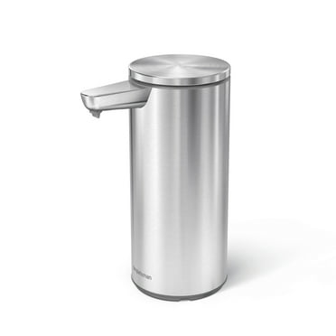 Simplehuman 9 oz. Touch-Free Automatic Rechargeable Sensor Soap Dispenser, Brushed Stainless Steel