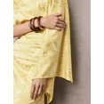 thumbnail image 6 of Yellow Jacquard Asymmetric One-Shoulder Fitted Mid-Length Dress, 6 of 6