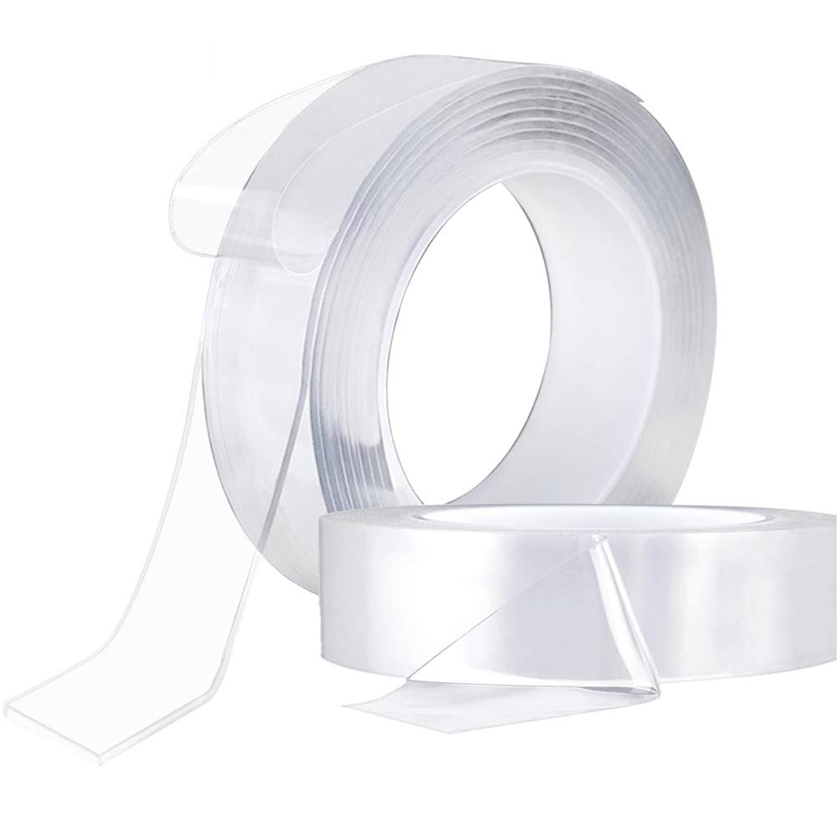 . Suitable for Home and Office Clear Tape That Can be Mounted on The Wall Without a Trace 2x9.8FT Nano Double-Sided Tape Washable and Reusable Double-Sided Tape for Crafts Multi-Purpose Tape