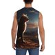 thumbnail image 4 of Balery Pyramid Desert Cat Camisetas sin mangas para hombre, absorbe la humedad y protege contra el mal olor.-Large, 4 of 7