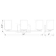 thumbnail image 2 of 3 Light Bath Vanity In Metropolitan Style 24 Inches Wide By 7.75 Inches High Z-Lite 426-3V-Mb, 2 of 7