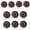 S-Deep Coffee, variant on 10PCS Round Sewing Button with Hole Heart Button Sewing Craft Button for Sewing Craft Coat Cardigans Jeans Sweater