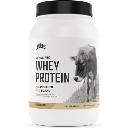 Levels Grass Fed Whey Protein  Cappuccino  2 LB