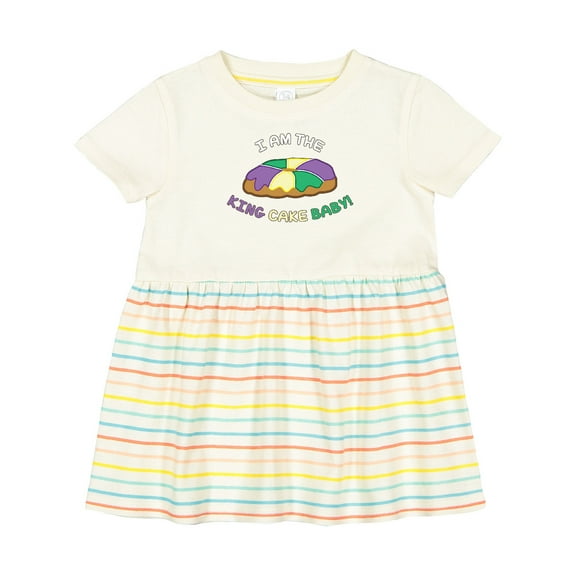 Inktastic I Am the King Cake Baby Girls Baby Dress