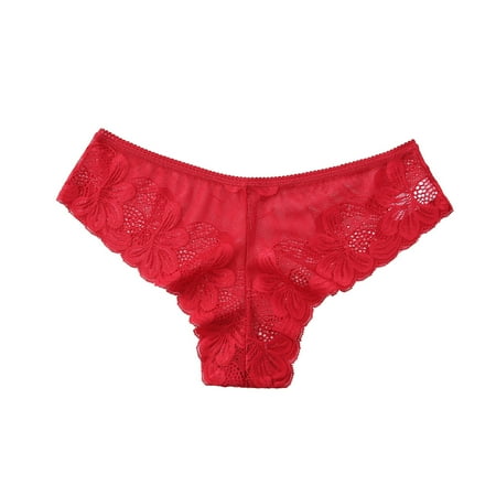 

Women Multicolor Underwear Thong Lingerie Breathable Hollow Out Flowers Lace Underpanties Soft Female Underpanty Panties Comfort Undergarments