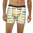 thumbnail image 4 of Rocae Colorful Mustache for Stretch Moisture-Wicking Underwear,Men's Underwear Boxer Briefs Medium, 4 of 9