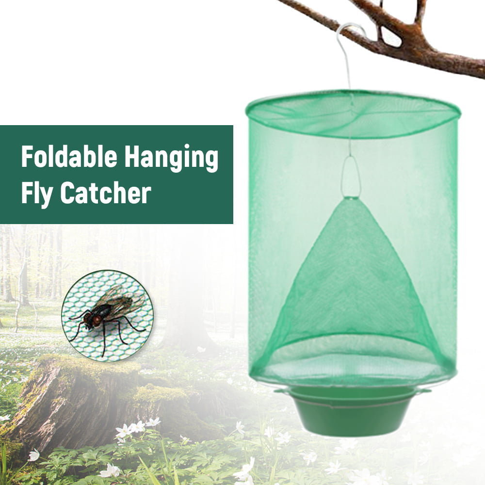 Hanging Folding Fly Insect Trap Bait Net For Indoor Outdoor Garden Farms Park 