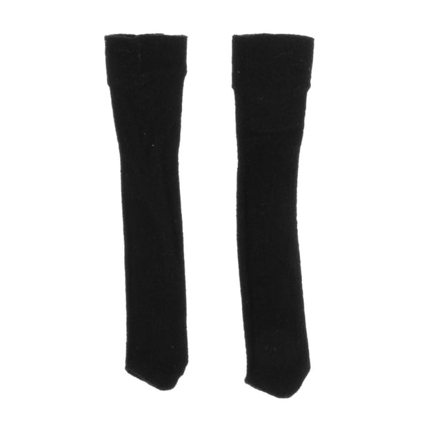 Figuras a escala 1/12, medias, accesorios para modelos de 6 pulgadas, disfraz sin costuras, Negro