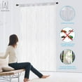 thumbnail image 5 of Gustave 3.3FT * 6.6FT Door String Curtain Wall Panel Fringe Window Room Divider Glitter Tassel Screen Ribbon Curtains for Wedding Home Party Decor "White", 5 of 11