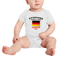 thumbnail image 2 of Everyone Loves a Nice German Boy Baby Bodysuit Newborn Clothes Outfits (White, 18-24 Months), 2 of 5